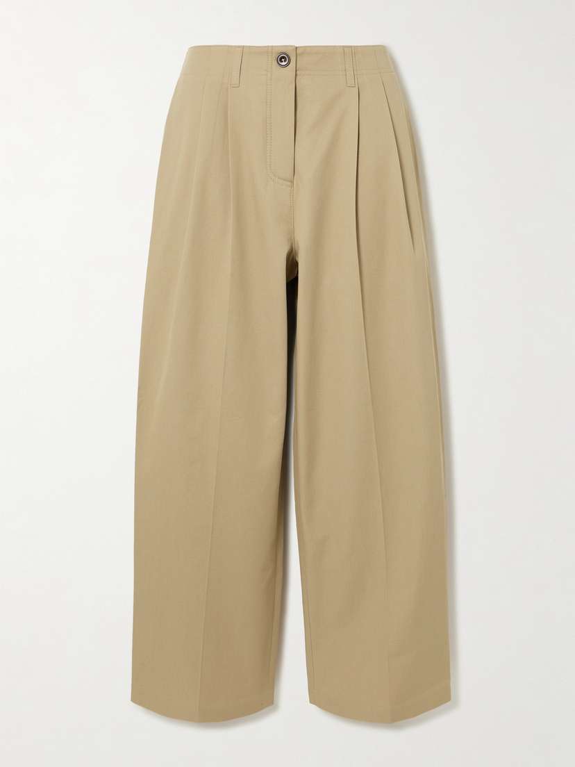TOTEME Organic Cotton-twill Wide-leg Pants