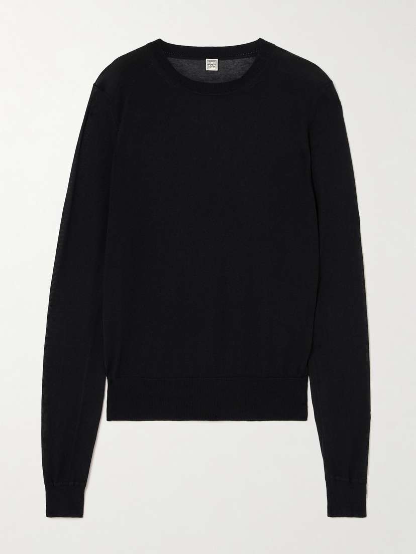 TOTEME Knitted Silk-blend Sweater
