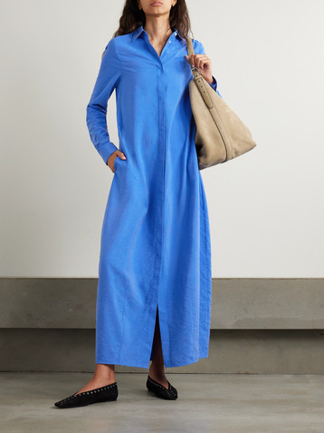 TOTEME Parachute silk-blend maxi shirt dress