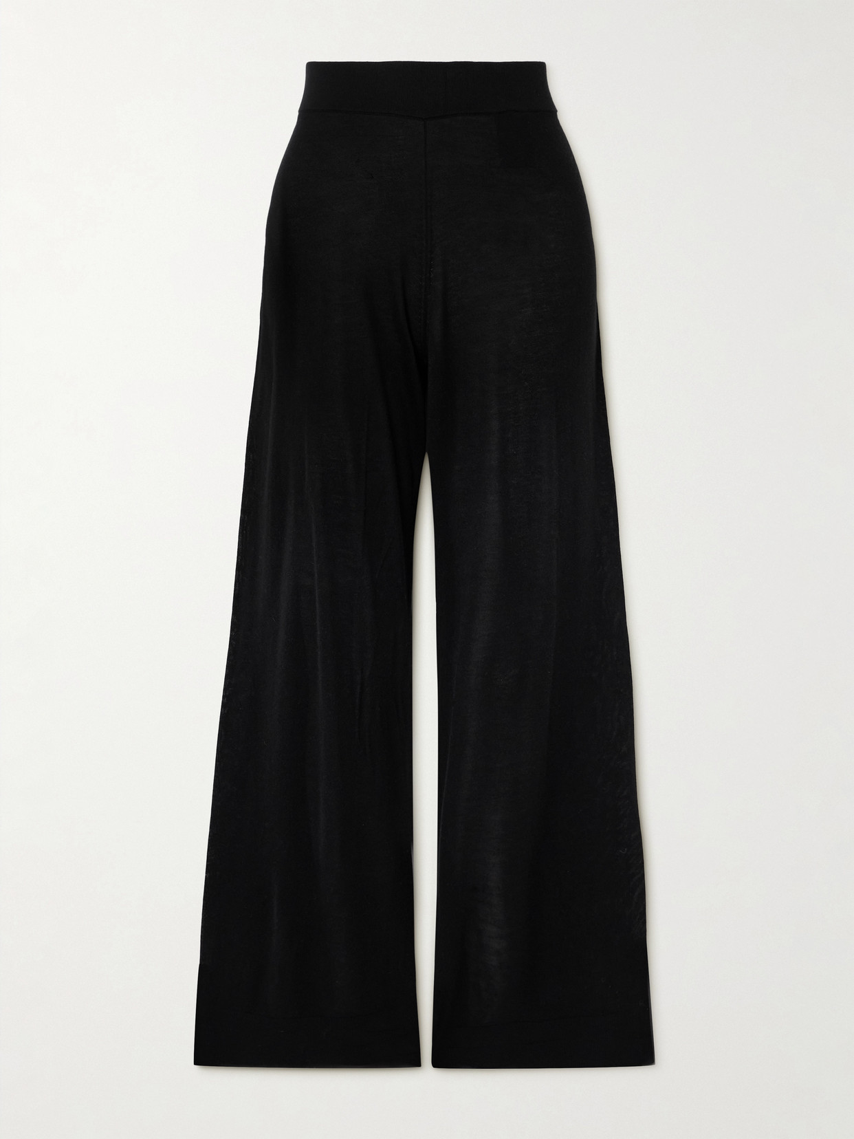 TOTEME - Knitted Wide-leg Pants - Black