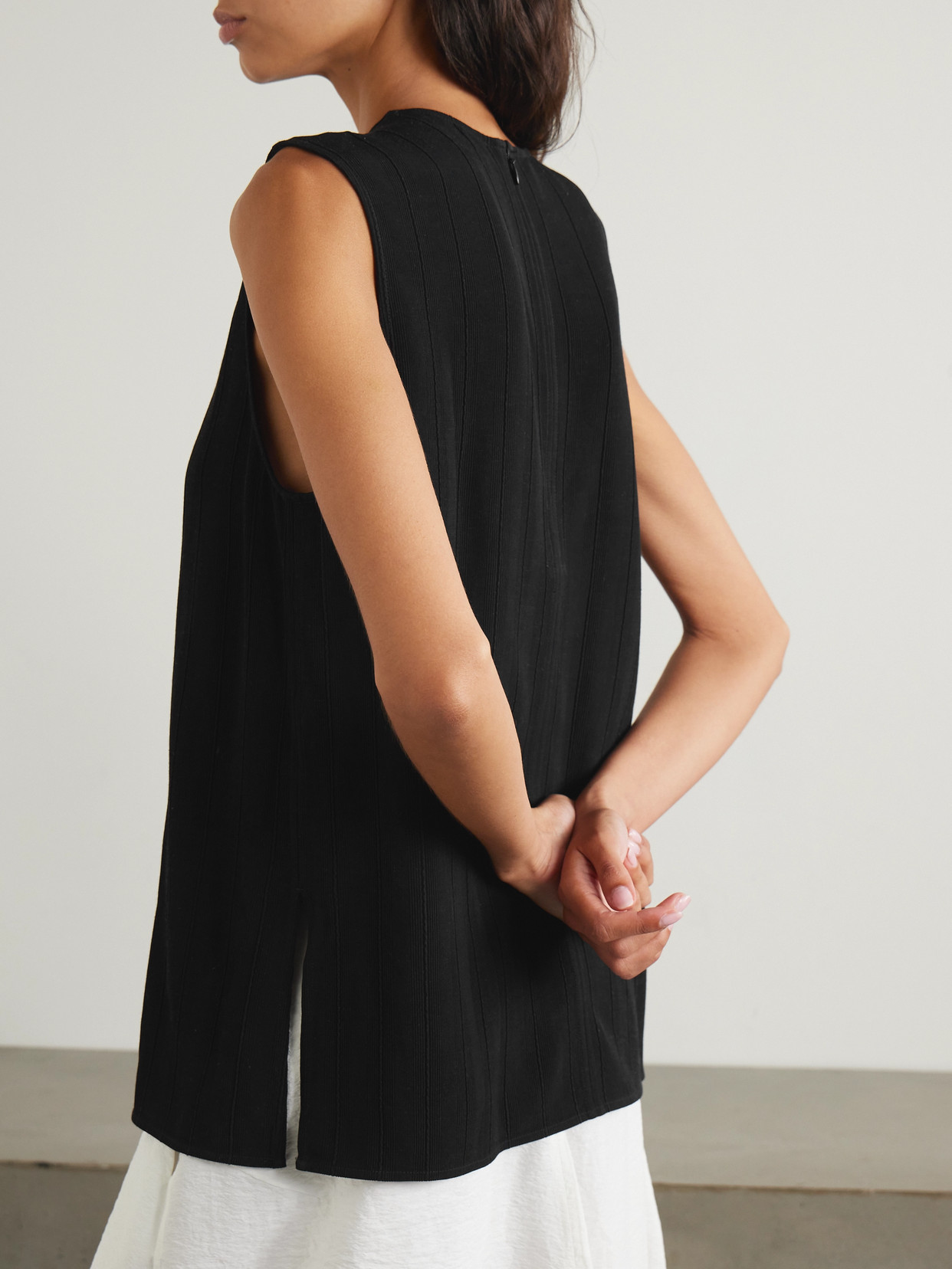 Totême Woven Tunic In Black