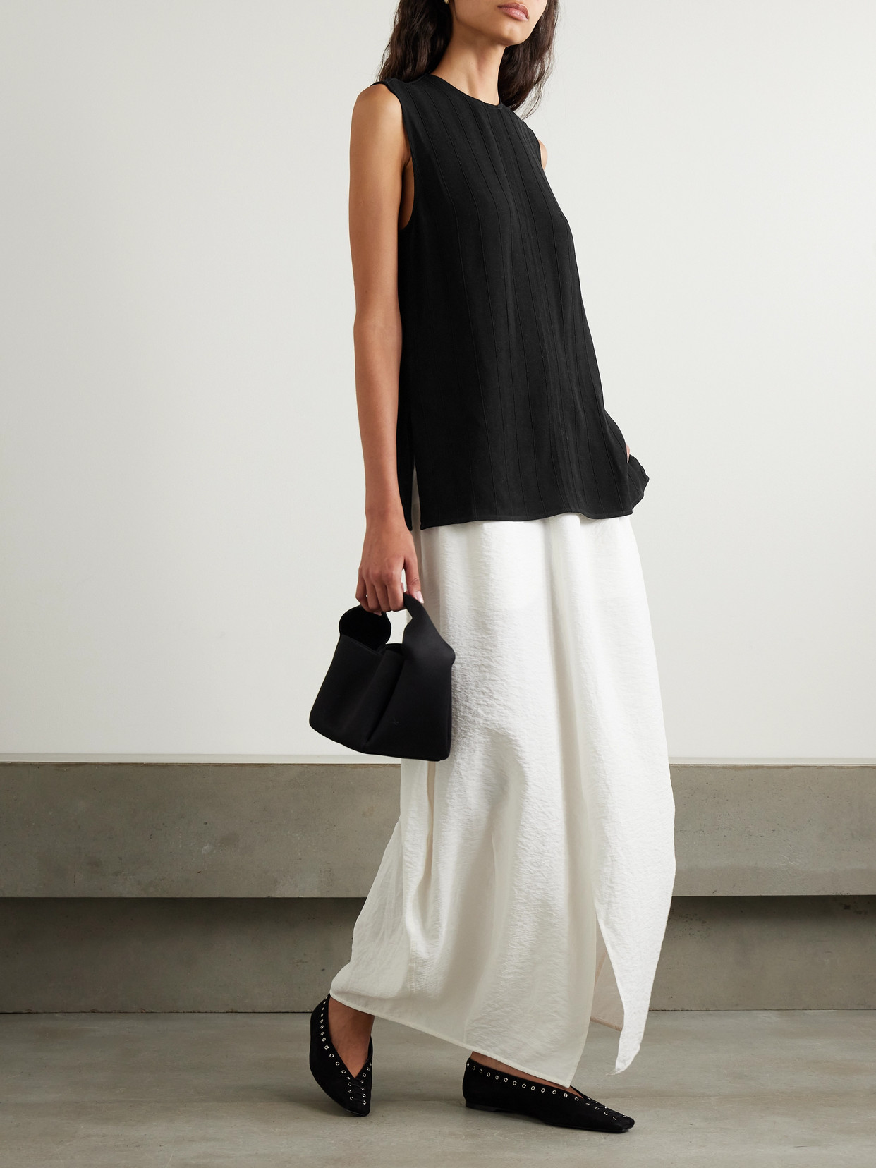 Totême Woven Tunic In Black
