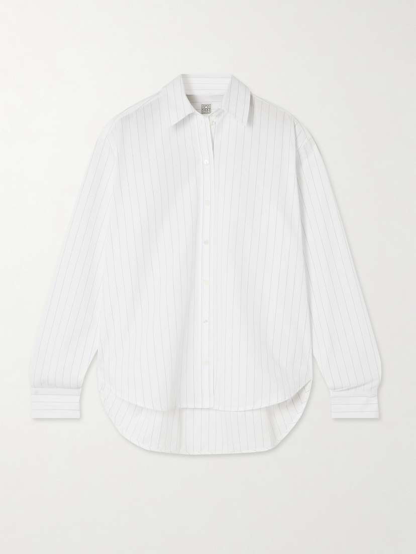 TOTEME Striped Organic Cotton-poplin Shirt