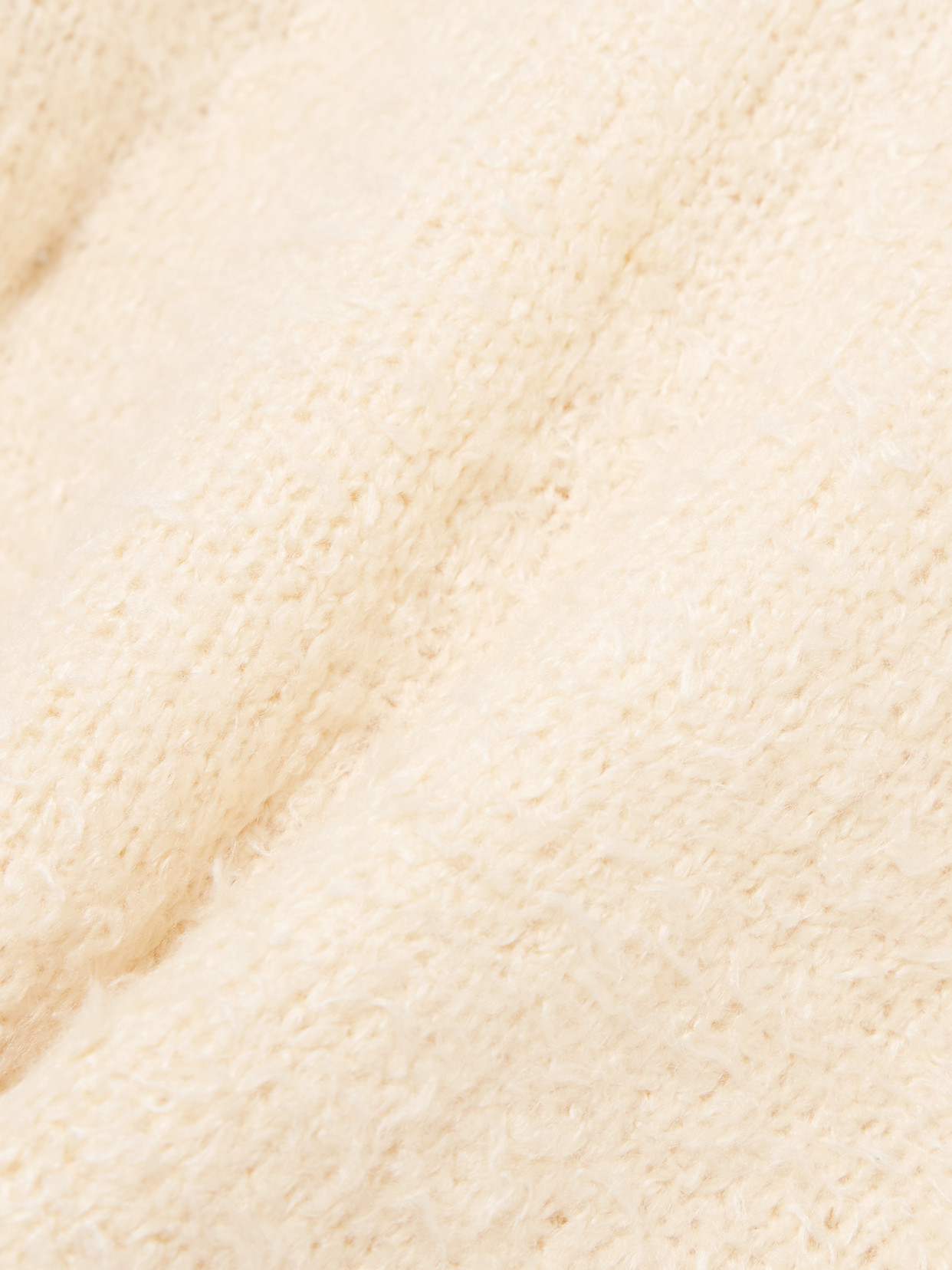 Totême Silk-bouclé Sweater In Cream