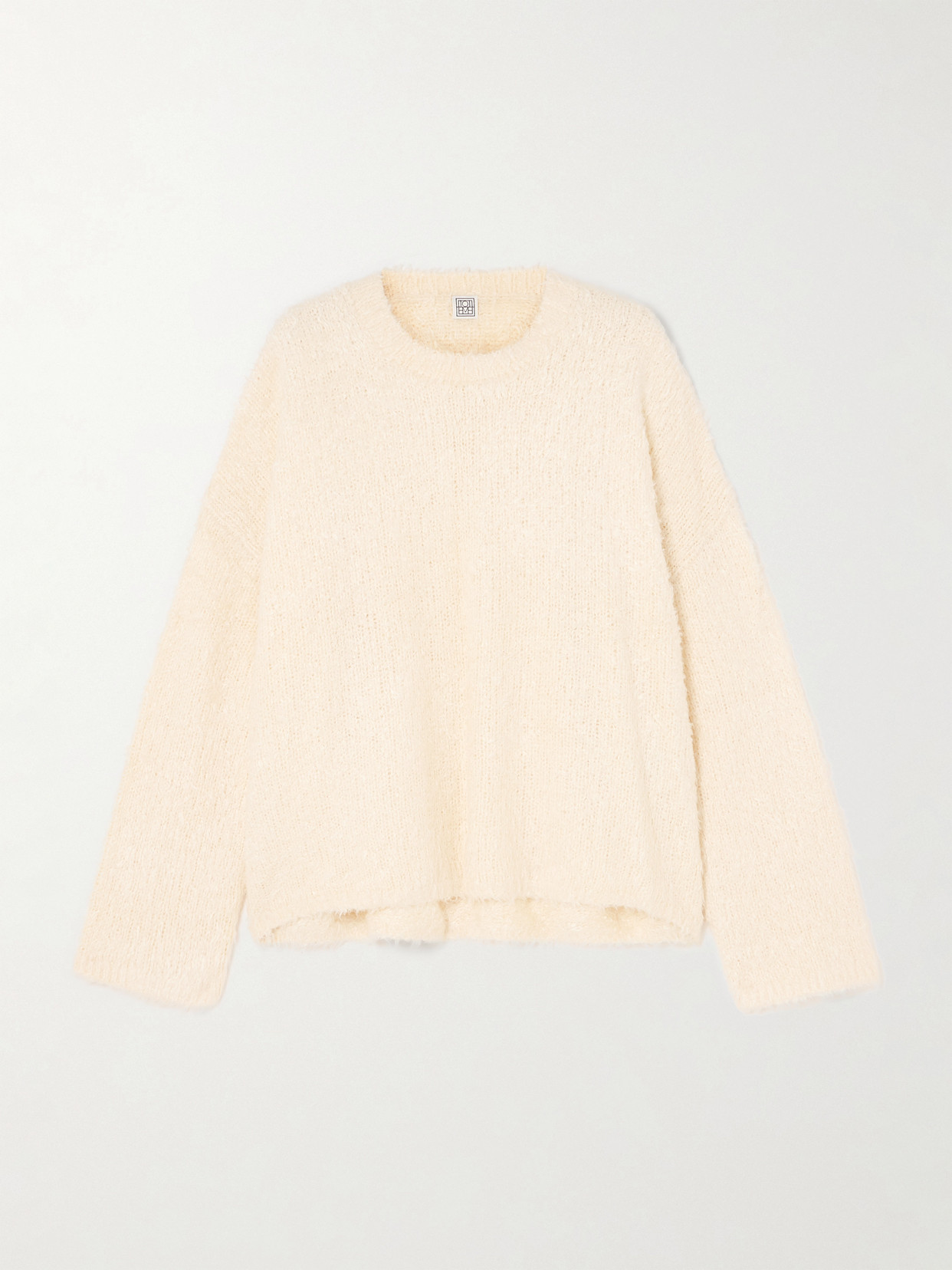 TOTEME - Silk-bouclé Sweater - Cream