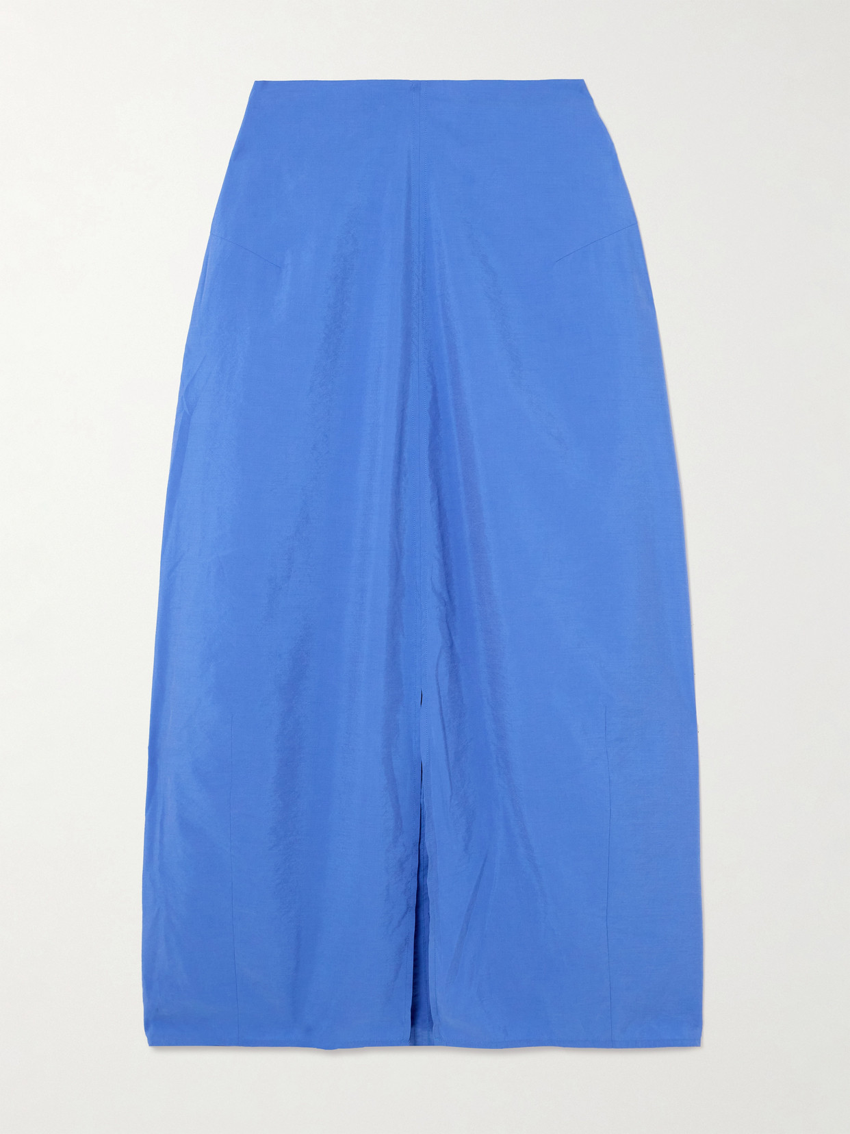 Totême Parachute Silk-blend Maxi Skirt In Blue