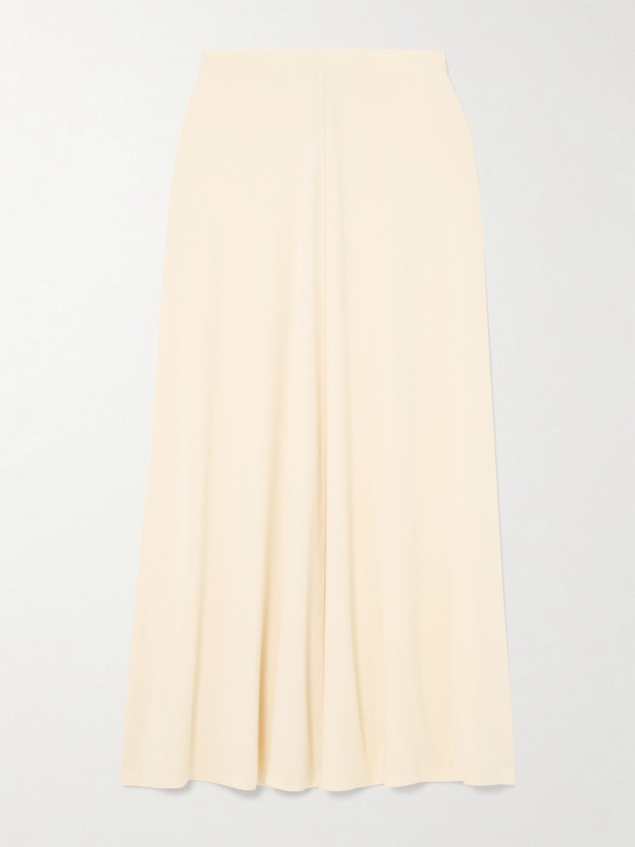Totême Stretch-jersey Midi Skirt In Ecru
