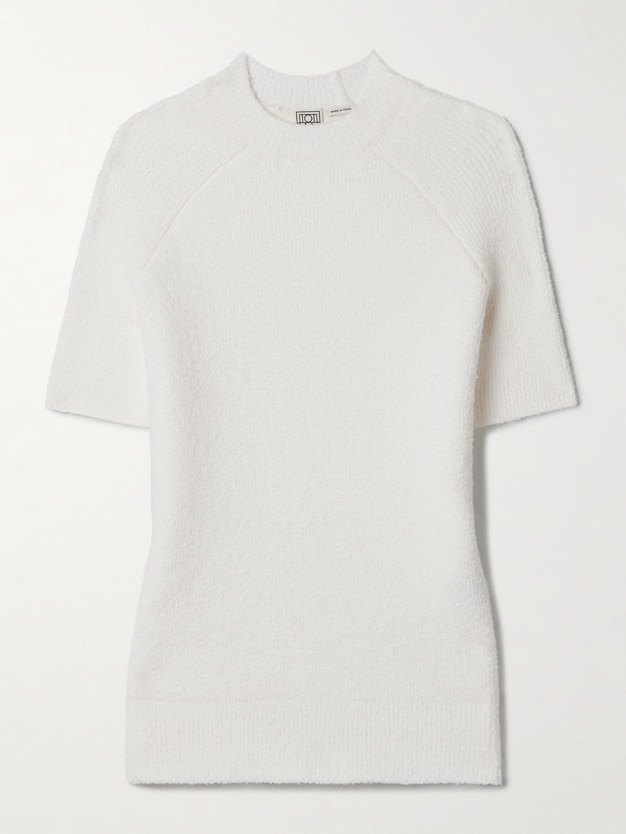 Organic Cotton-Blend Bouclé Top