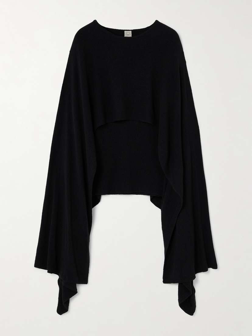 TOTEME Cape-effect Silk Sweater