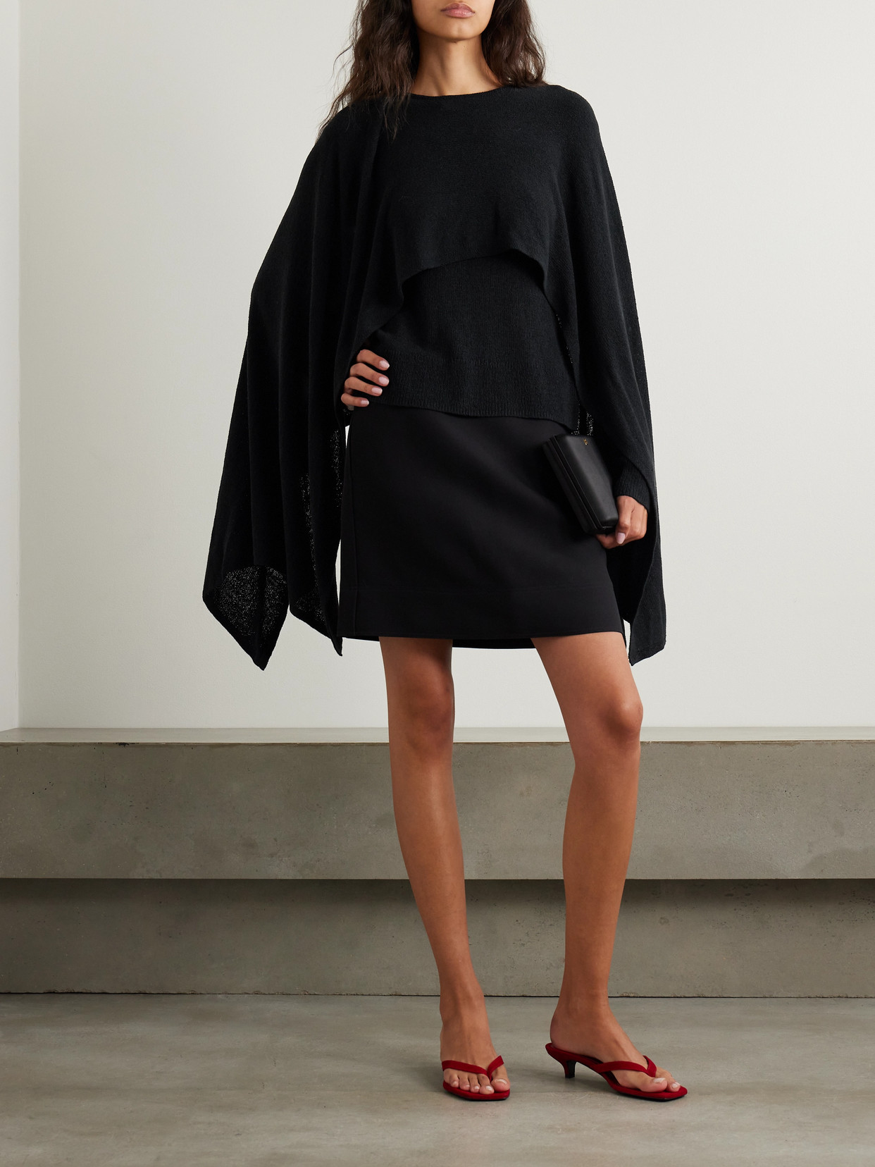 Cape-Effect Sweater