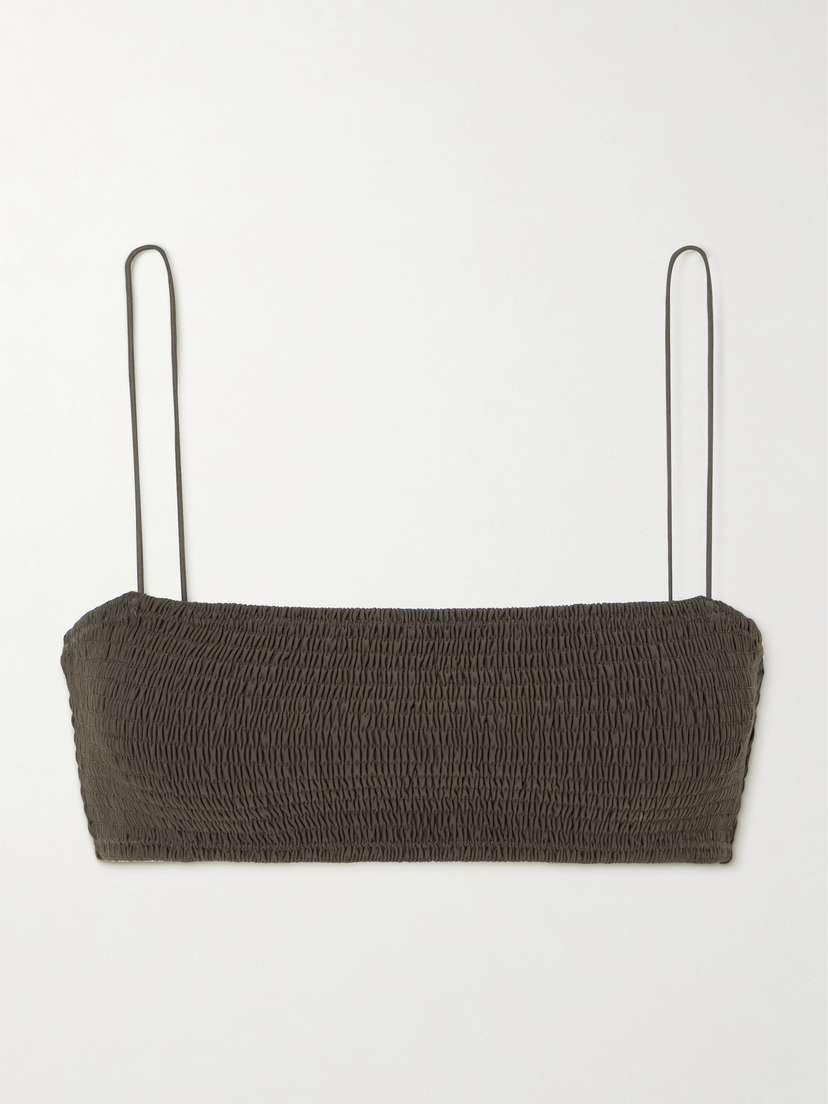TOTEME Shirred Recycled Bikini Top