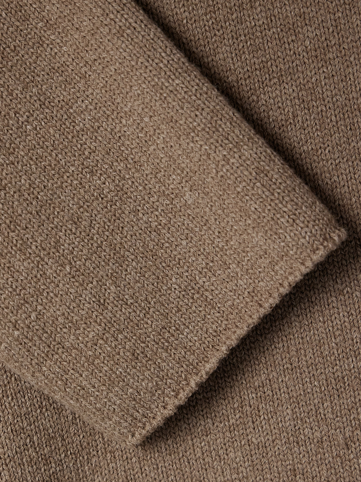 The Row Jhaio Cotton And Wool-blend Sweater In Brown