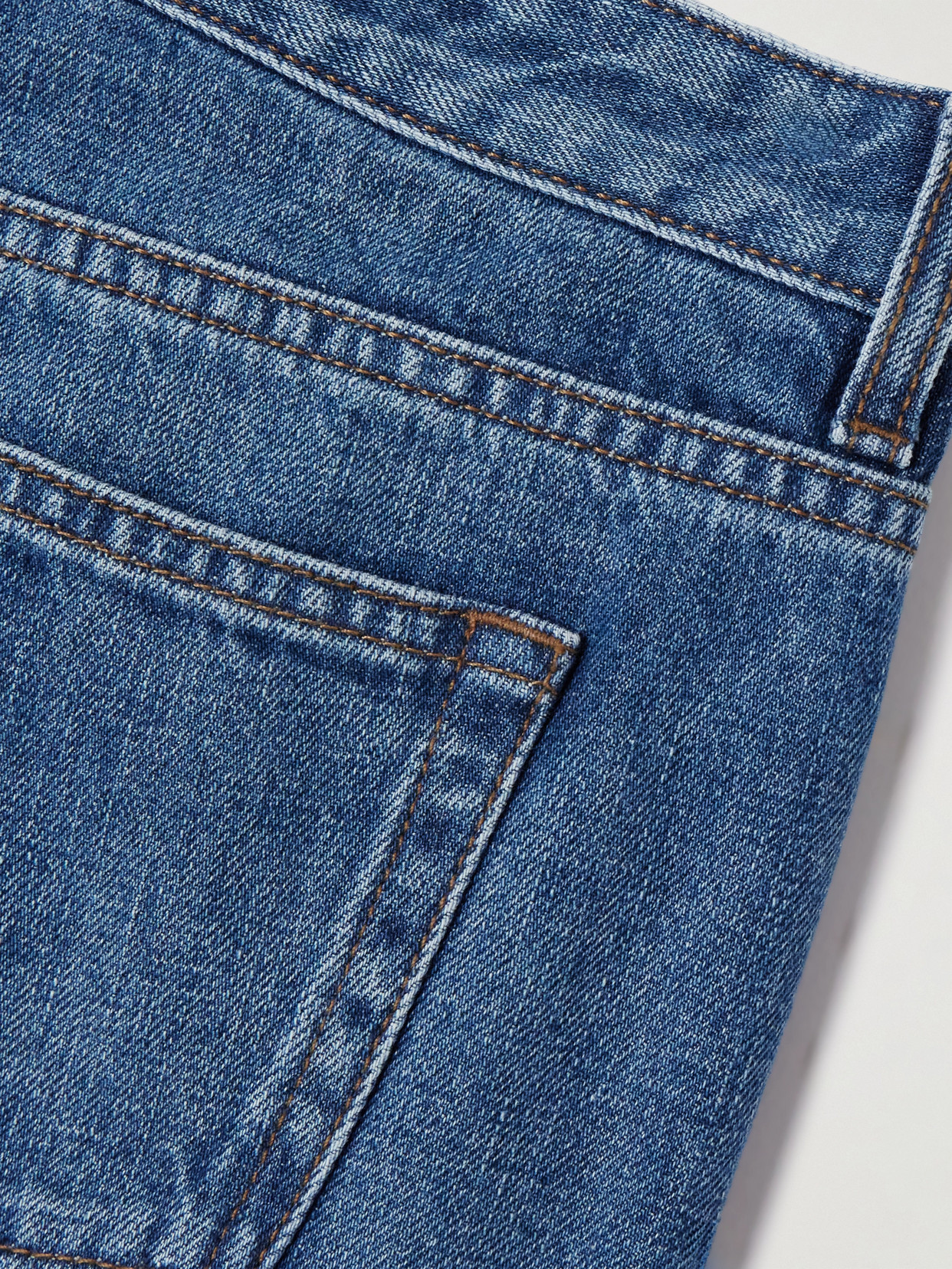 The Row Riaco Mid-rise Straight-leg Jeans In Blue