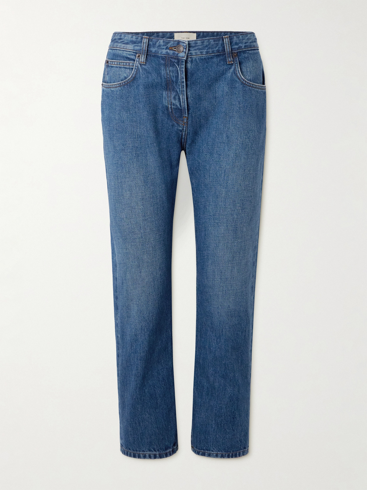 The Row Riaco Mid-rise Straight-leg Jeans In Blue