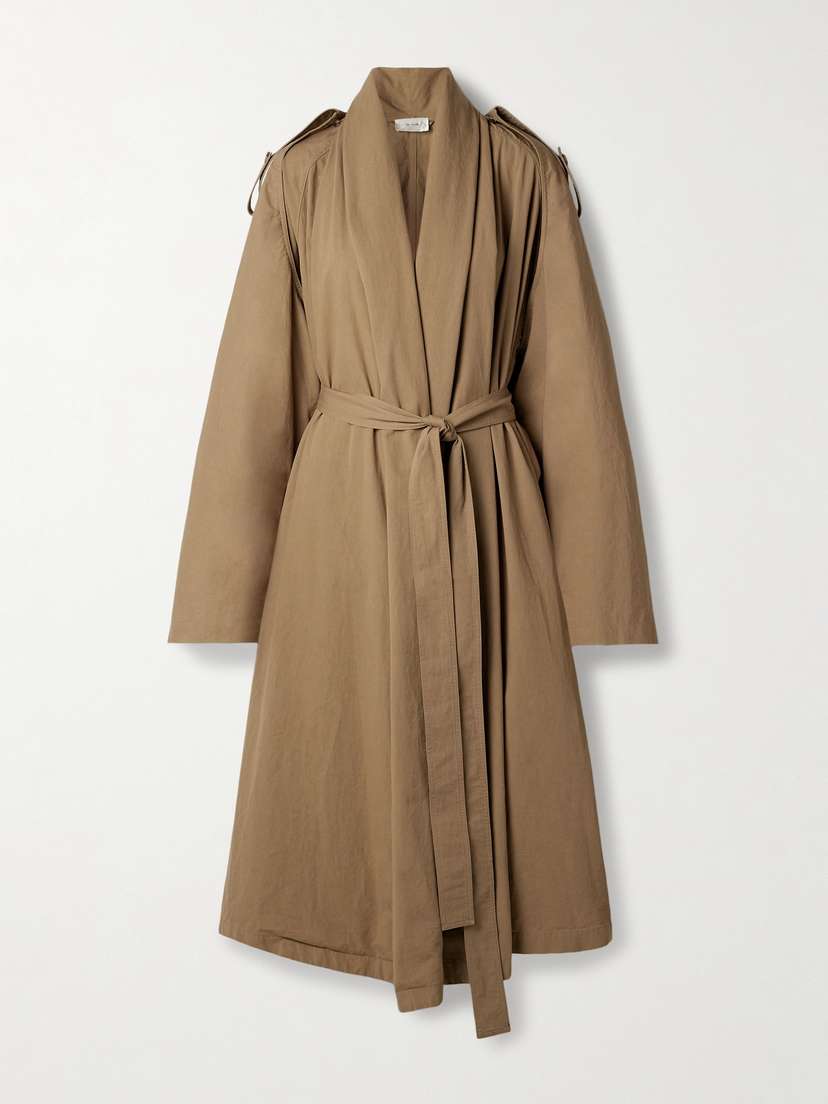 The Row Pami Belted Cotton-poplin Trench Coat