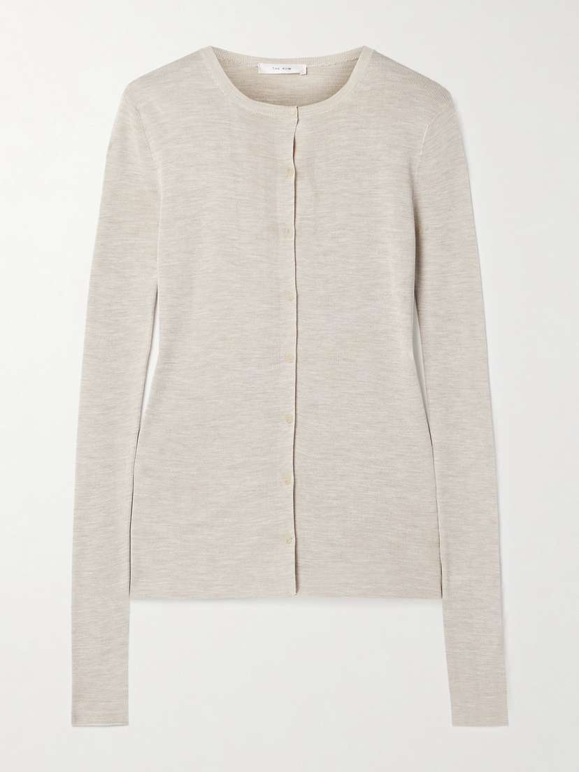 The Row Josette Silk Cardigan