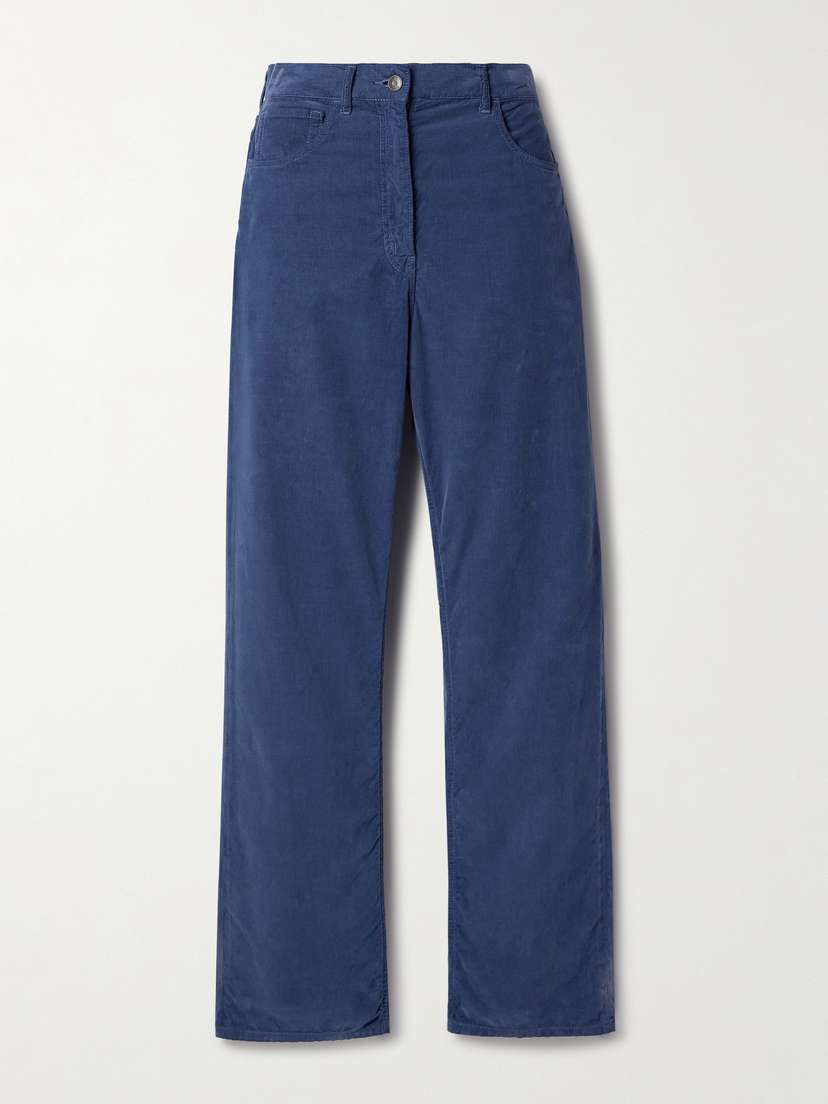 The Row Tarley Cotton-corduroy Wide-leg Pants