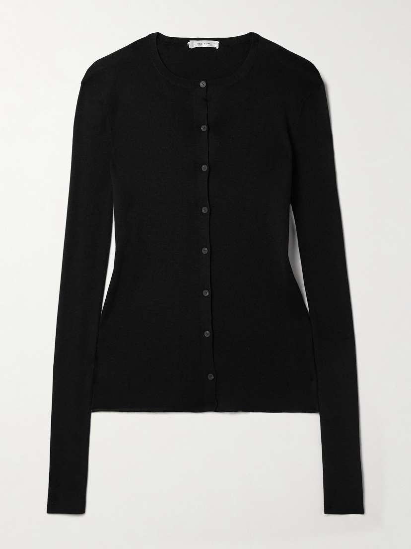 The Row Josette Silk Cardigan