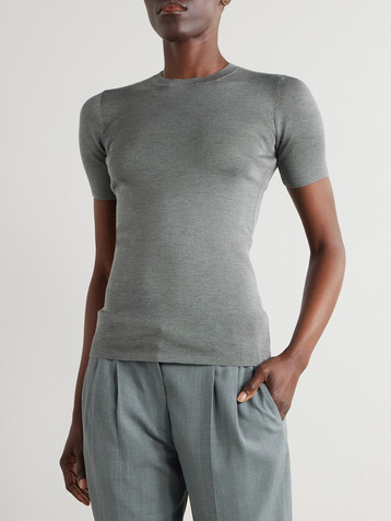 The Row Jannat silk T-shirt