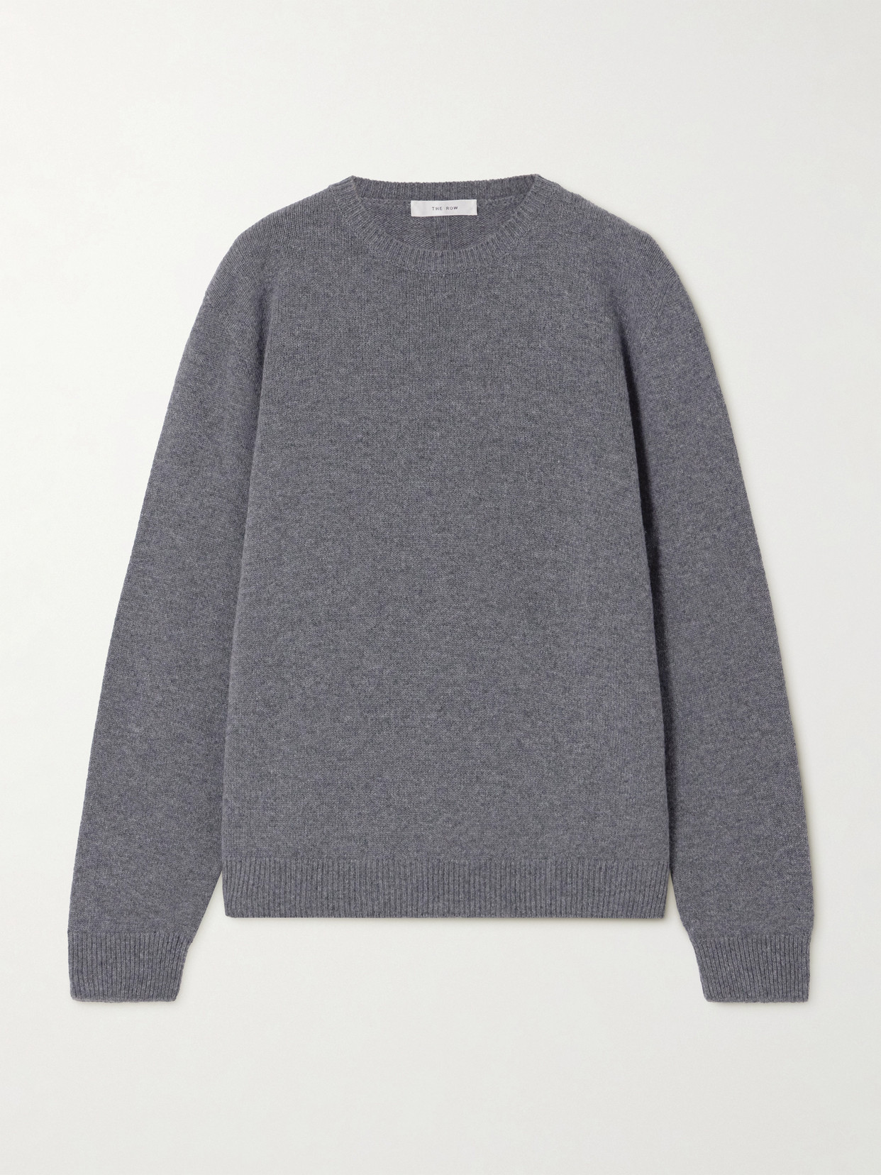 The Row Jayad Cashmere Knit Sweater In Gray
