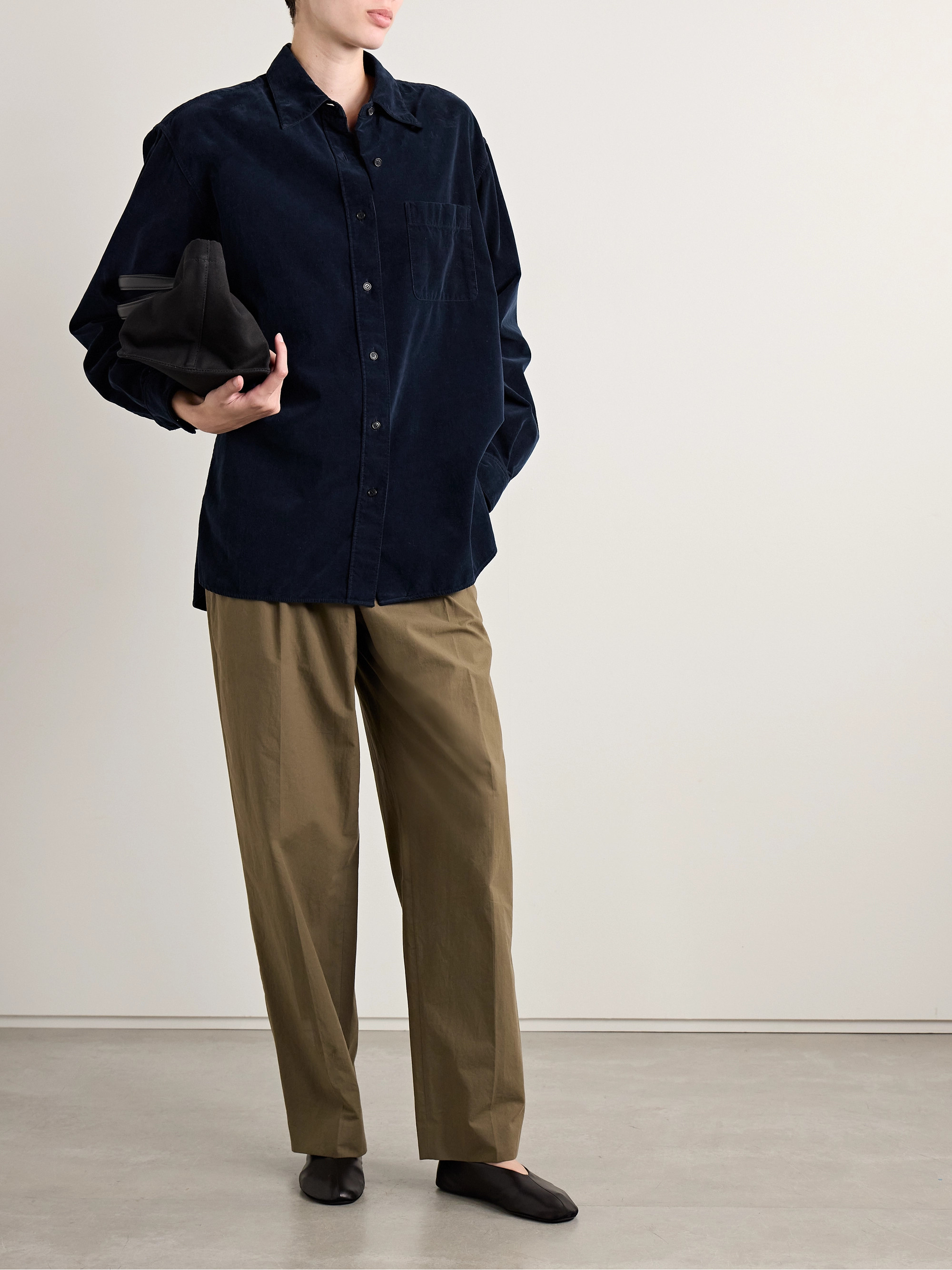 The Row Nesson cotton-corduroy shirt