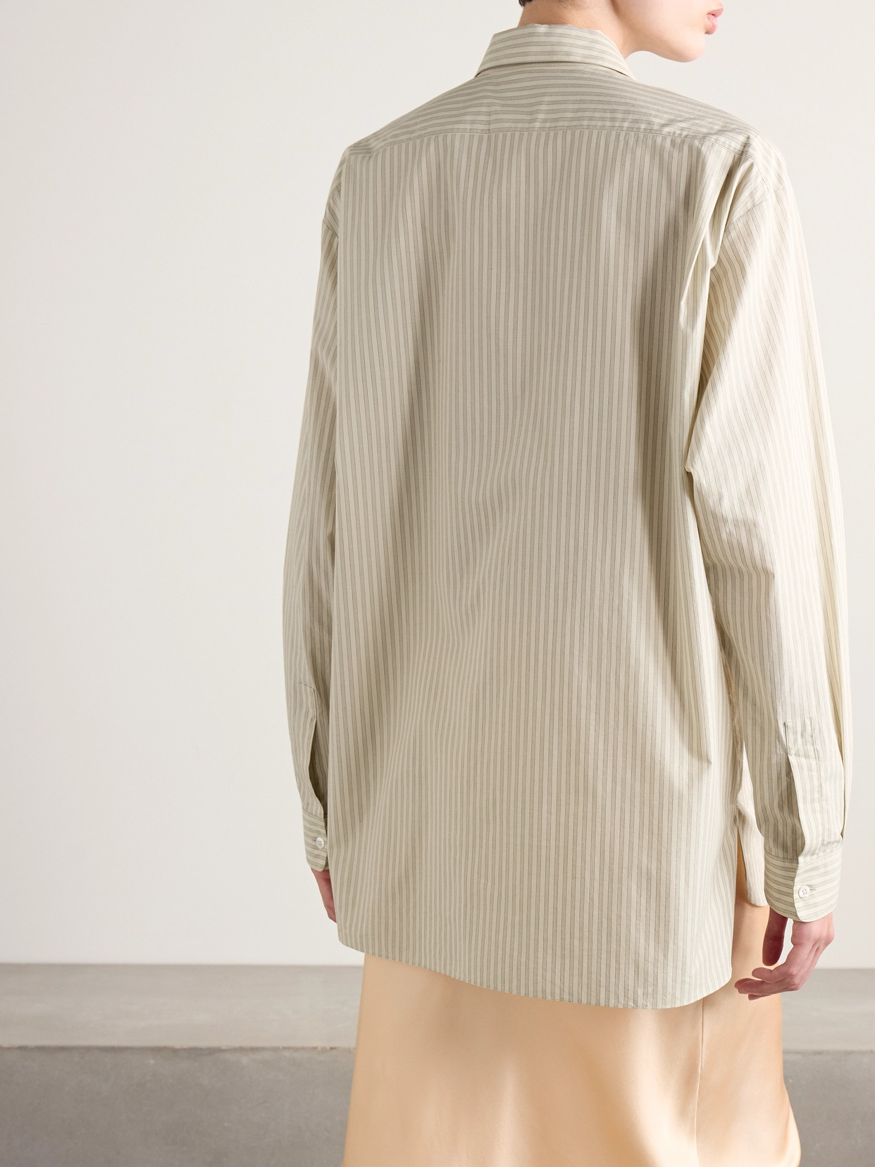 Nesson Striped Organic Cotton-Poplin Shirt