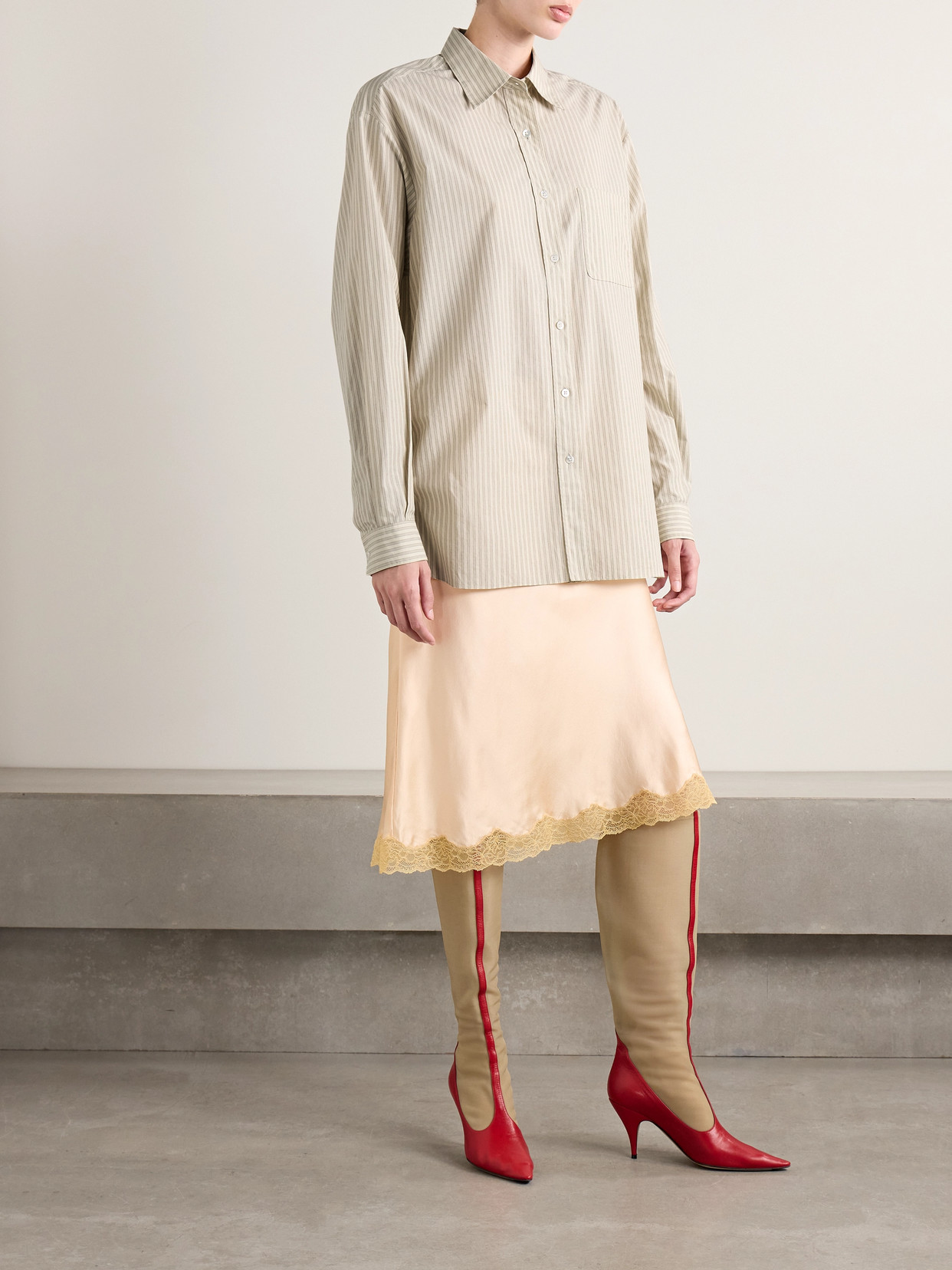 Nesson Striped Organic Cotton-Poplin Shirt