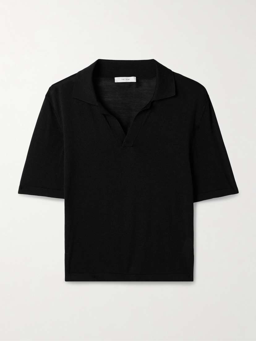 The Row Julianna Silk Polo Shirt