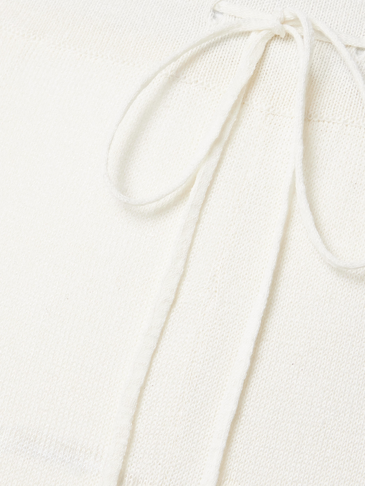 The Row Jory Linen-blend Wide-leg Pants In Ivory