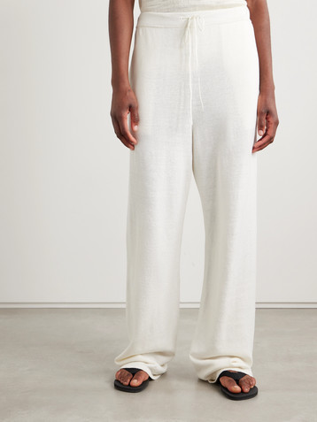 The Row Jory linen-blend wide-leg pants
