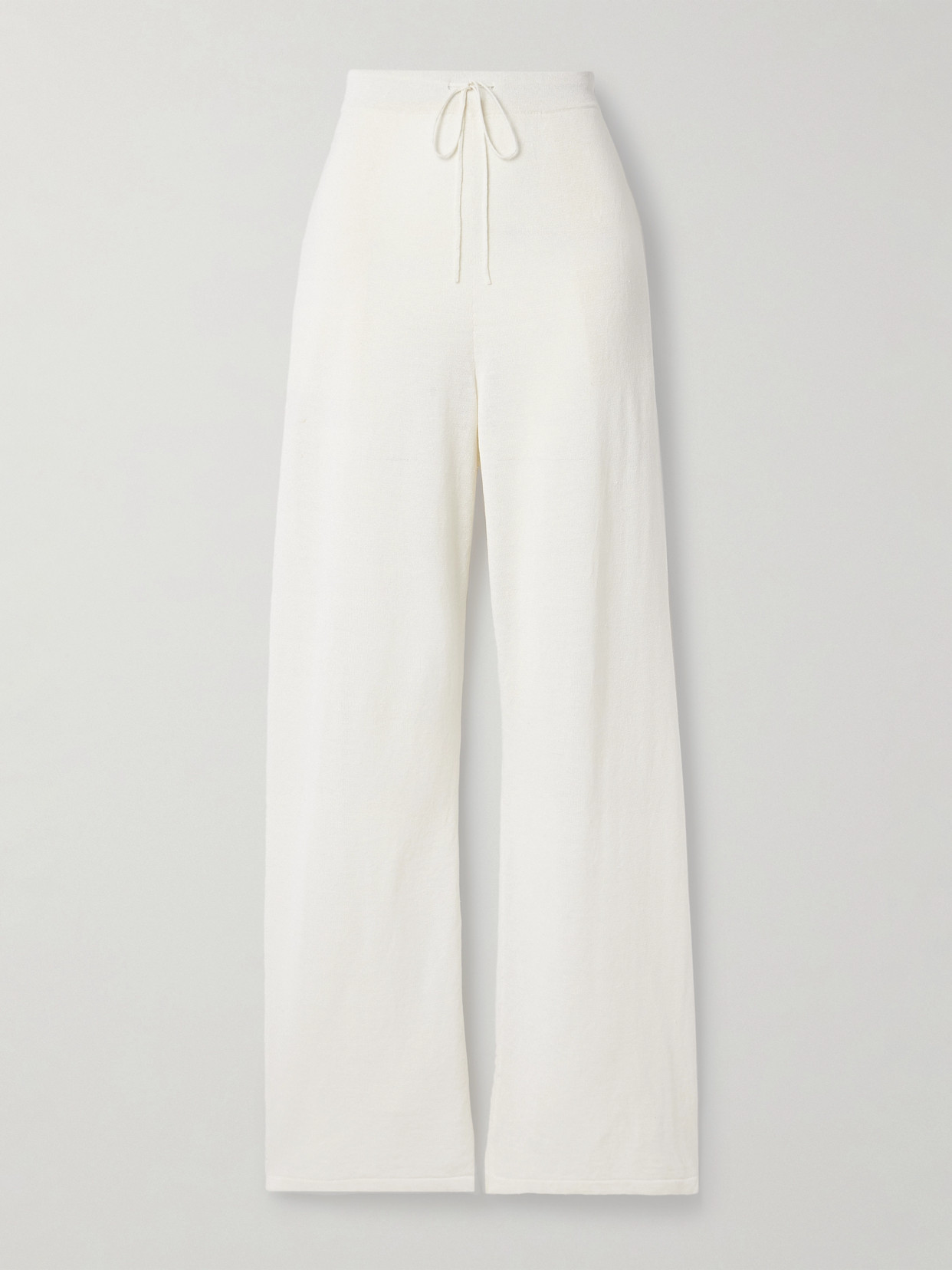 The Row Jory Linen-blend Wide-leg Pants In Ivory