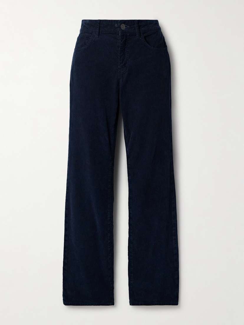 The Row Carlyl Cotton-corduroy Straight-leg Pants