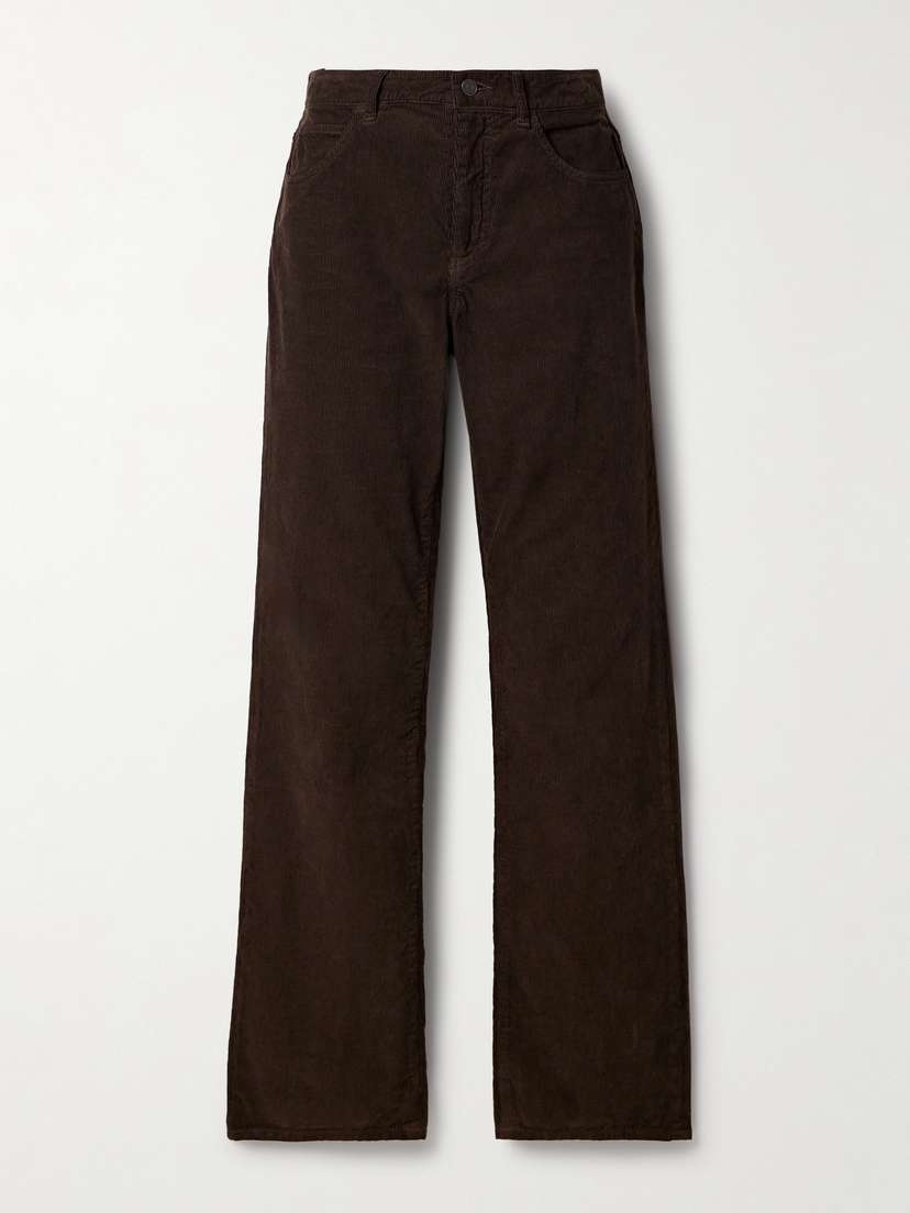 The Row Carlyl Cotton-corduroy Straight Leg Pants