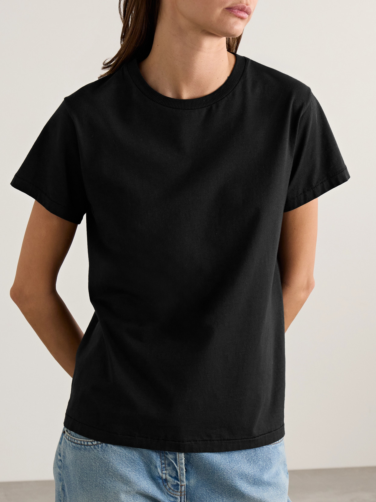 The Row Chiara Short-sleeved T-shirt In Black
