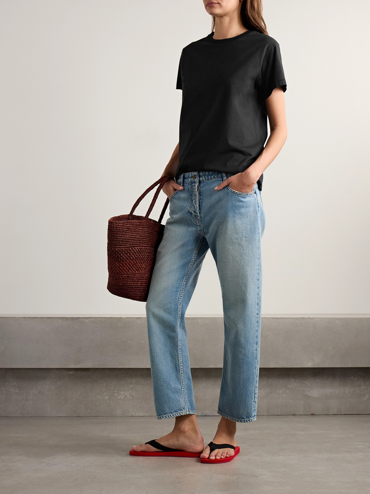 The Row Chiara Short-sleeved T-shirt In Black