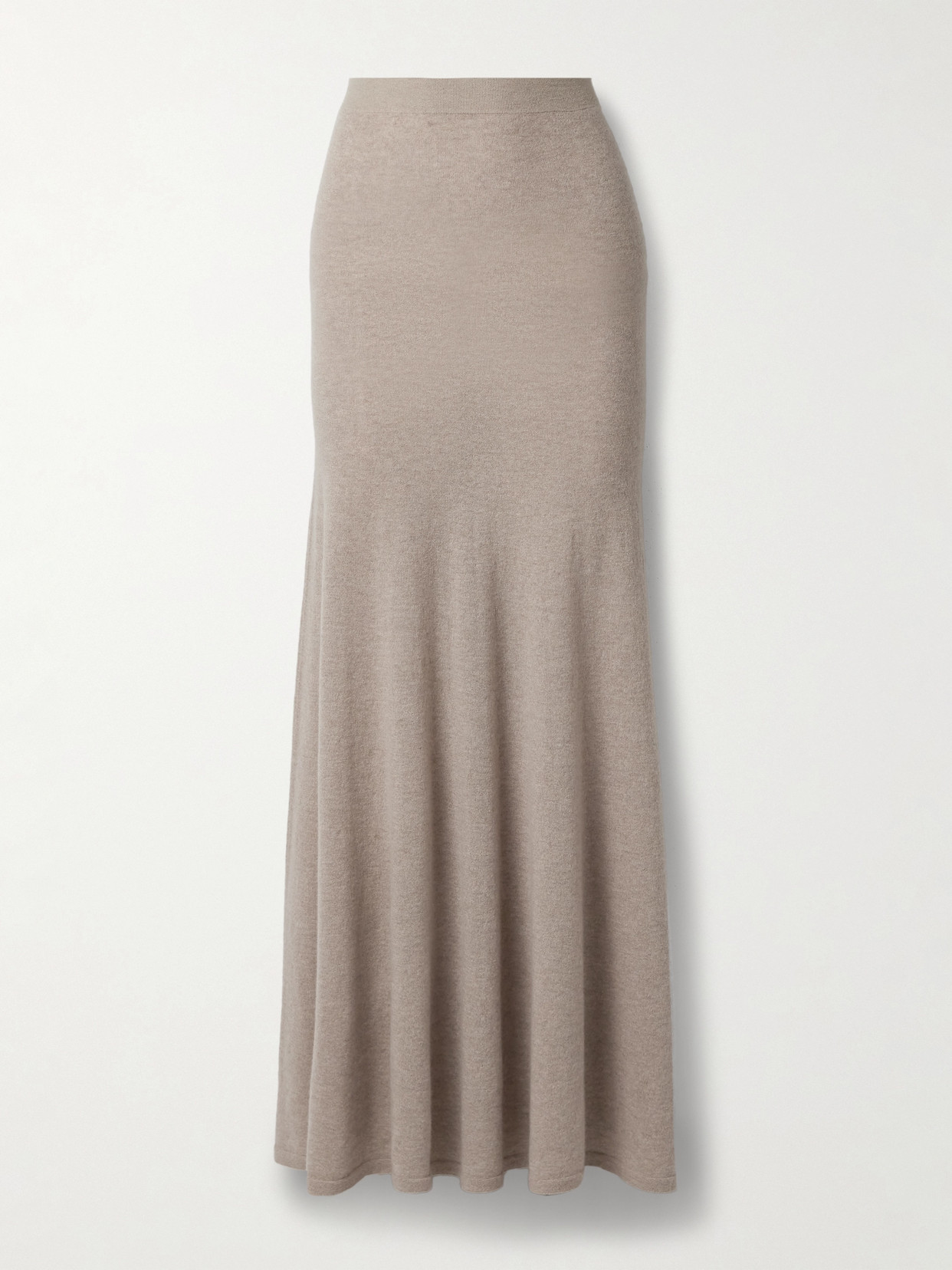 The Row Jovian Cashmere Maxi Skirt In Neutrals