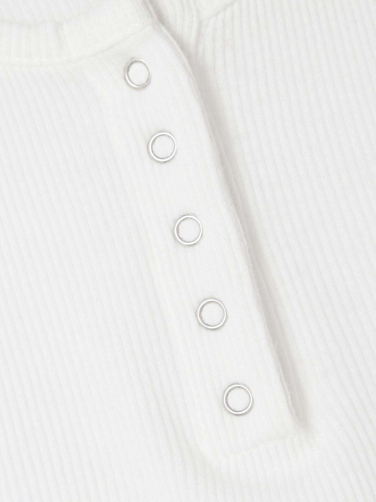The Row Ribbed Texture Tank Top With Button Detail In White