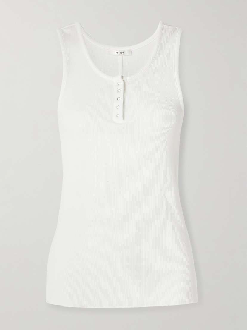 The Row Mansel Ribbed Cotton-blend Tank