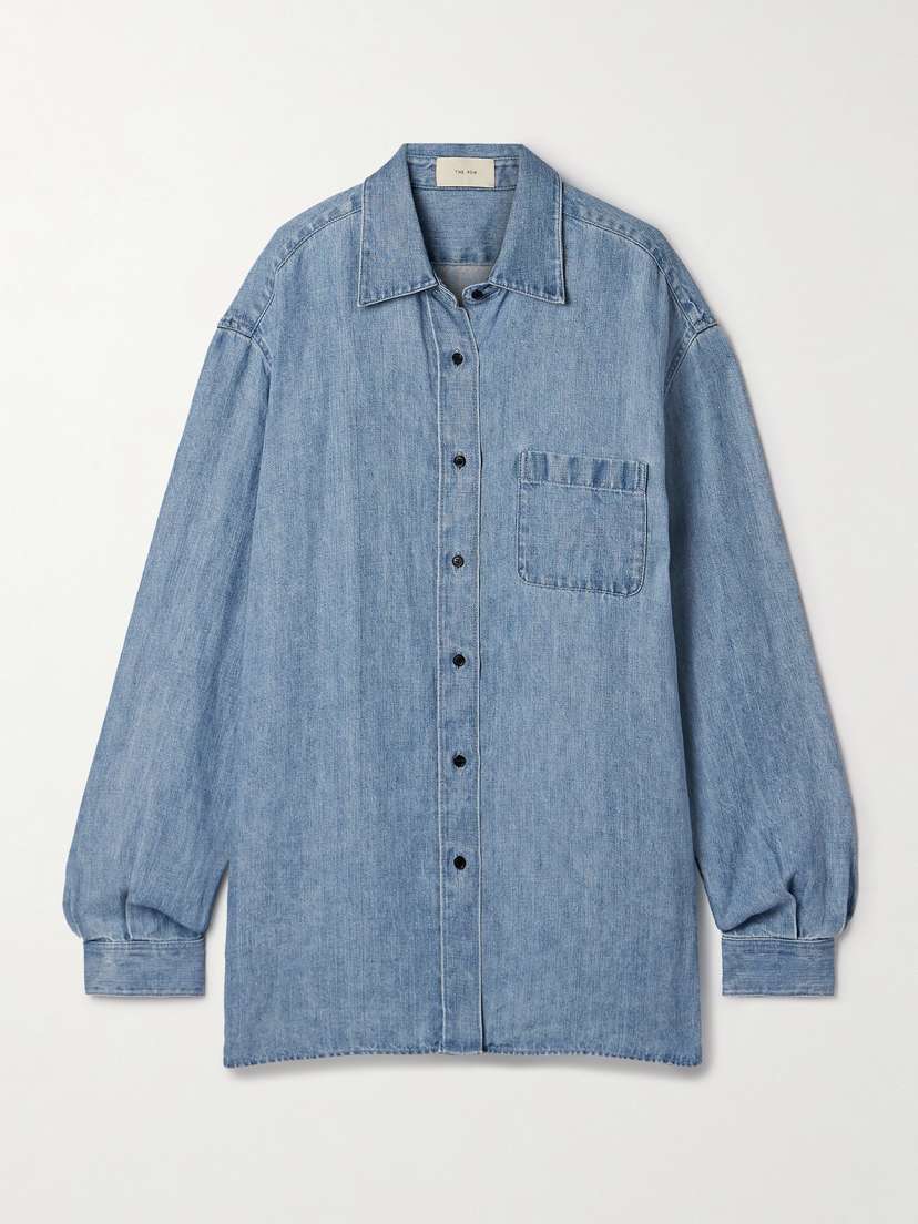The Row — Nesson linen-chambray shirt