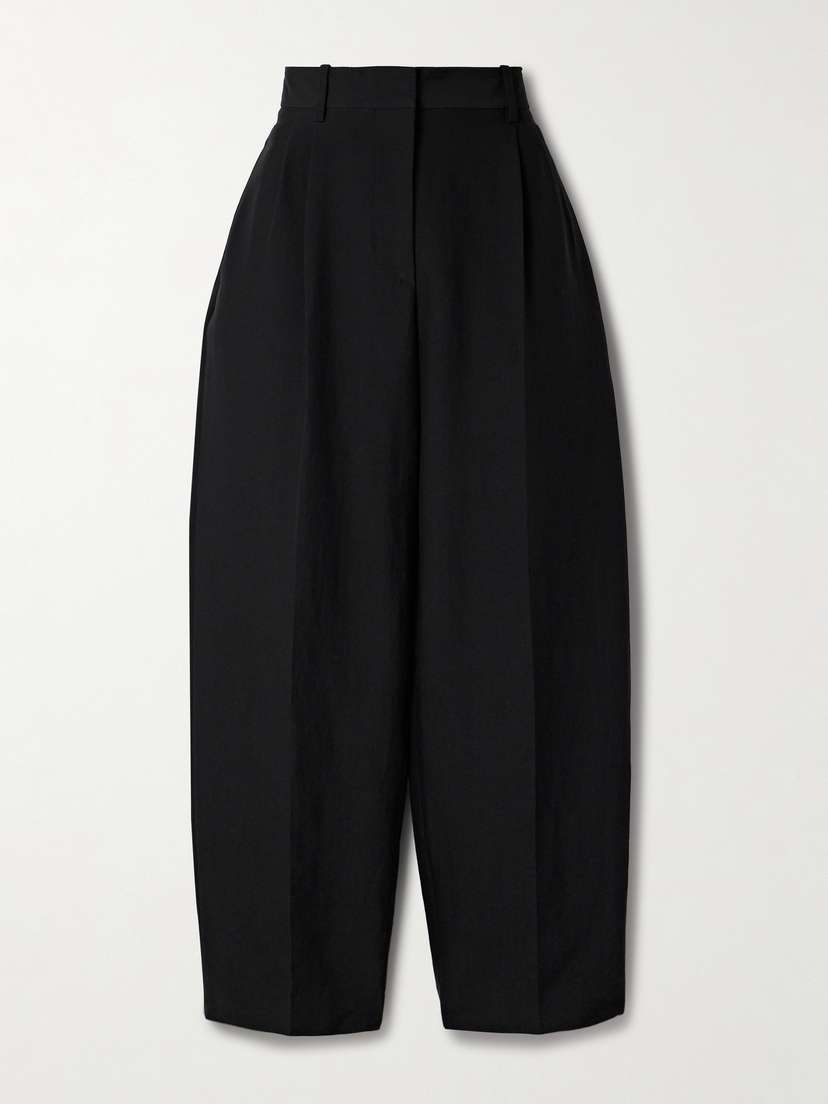 The Row — Lilas pleated wool-blend twill tapered pants