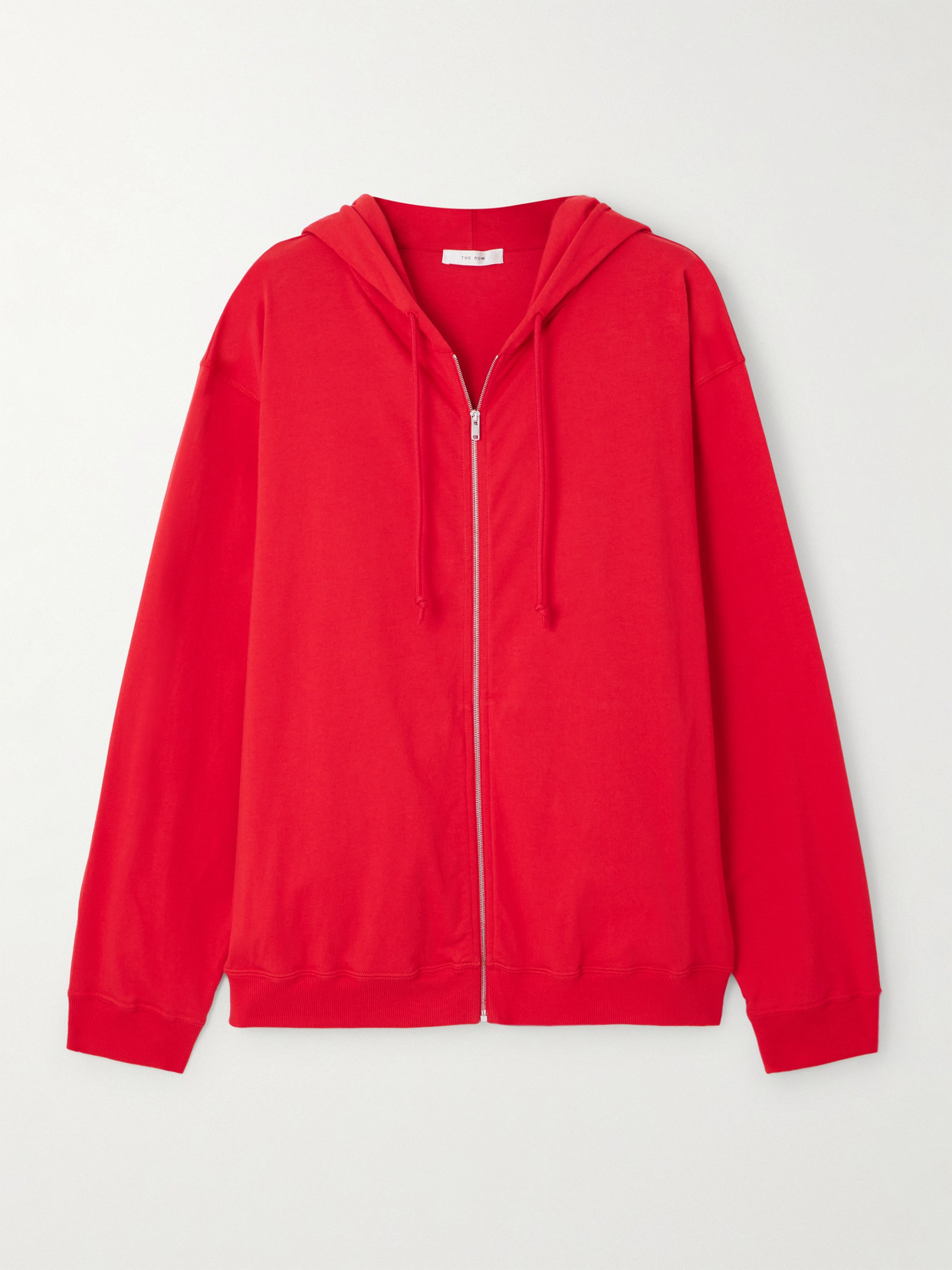 The Row Cotton-jersey Hoodie In Red