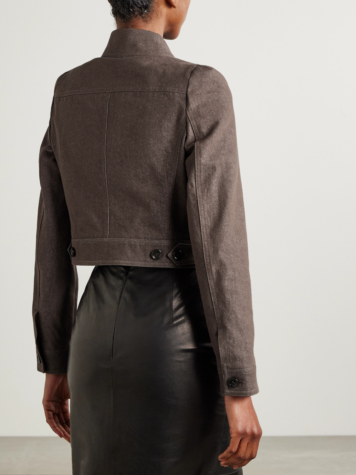 Max Mara "carp" Jacket Cotton In Brown