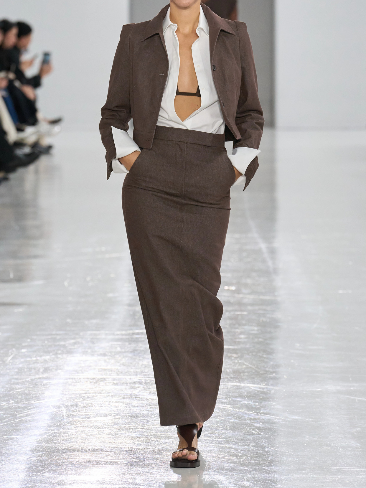 Max Mara "carp" Jacket Cotton In Brown