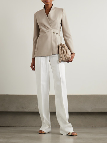 Max Mara Nereo pleated wool-blend blazer