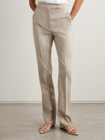 Max Mara Wool, mohair and silk-blend straight-leg pants