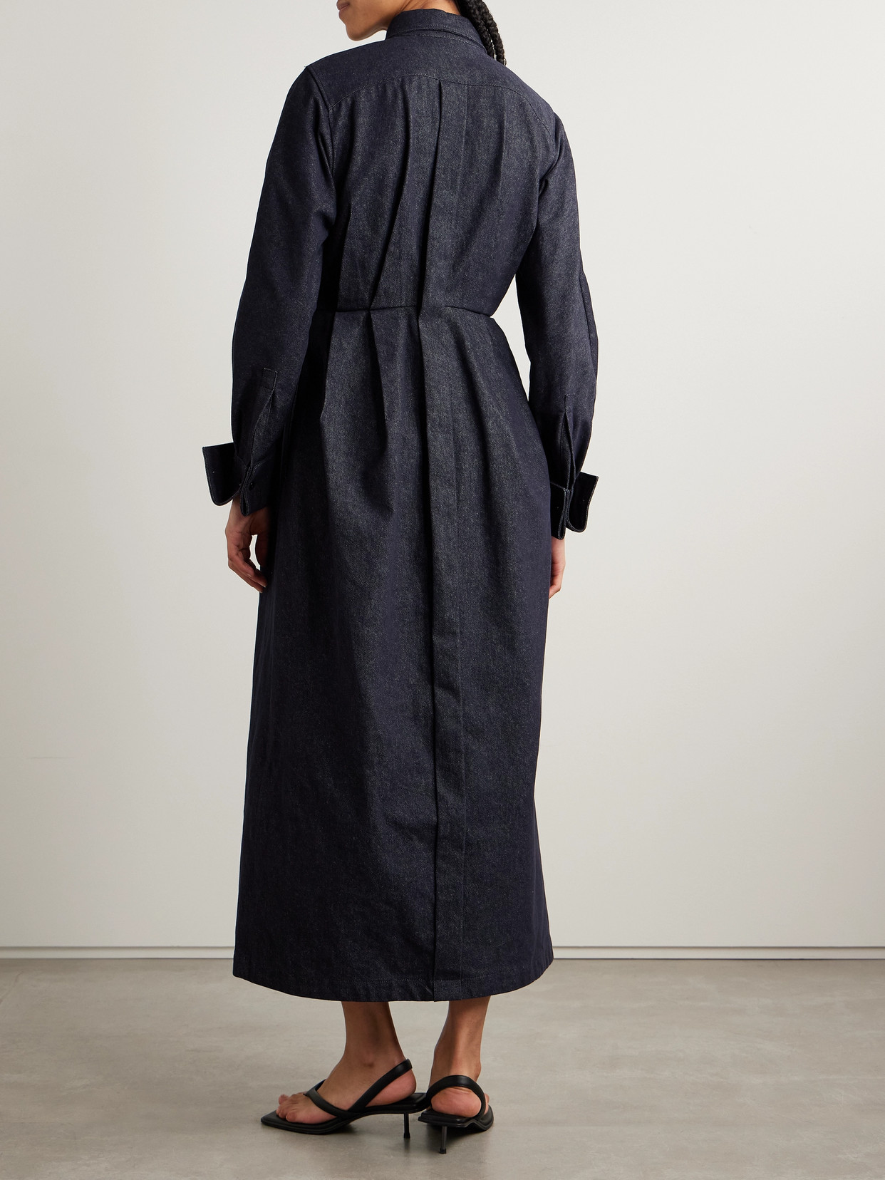 Max Mara Maxmara Women Aller - Denim-effect Chemise Dress In Blue