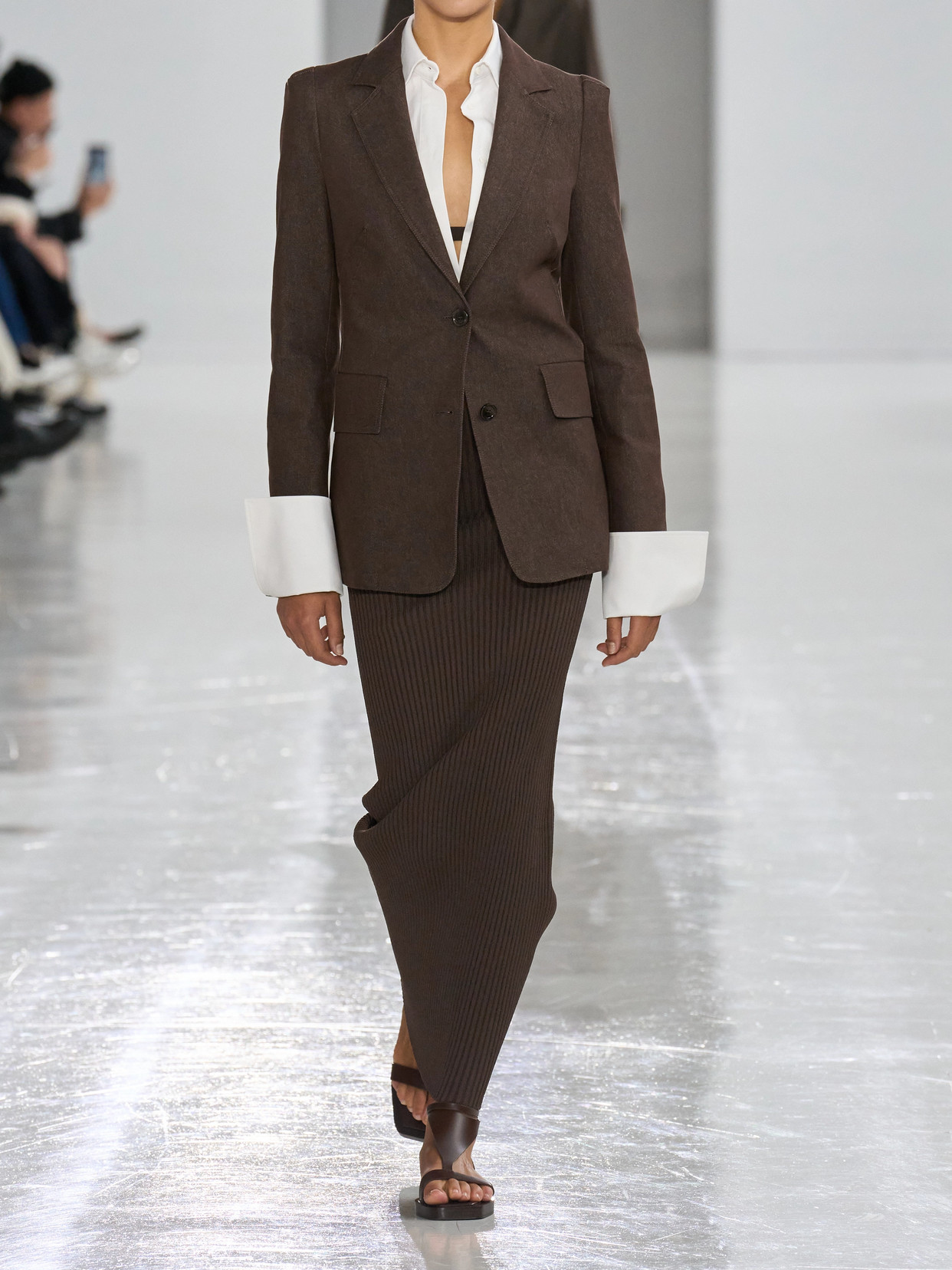 Max Mara Ribbed Maxi Skirt With Form-fitting Silhouette