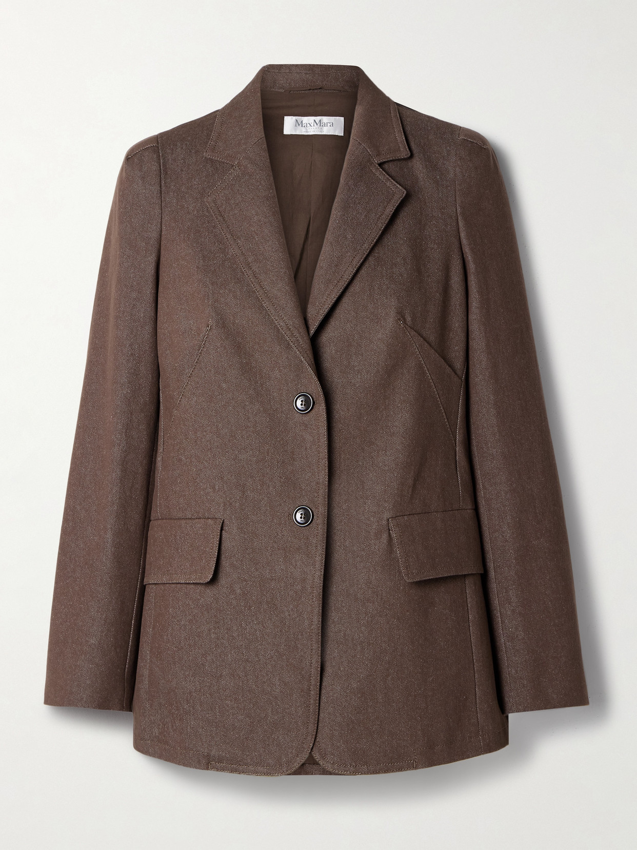 Max Mara - Cotton-twill Blazer - Brown