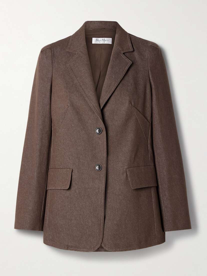 Max Mara — Cotton-twill blazer