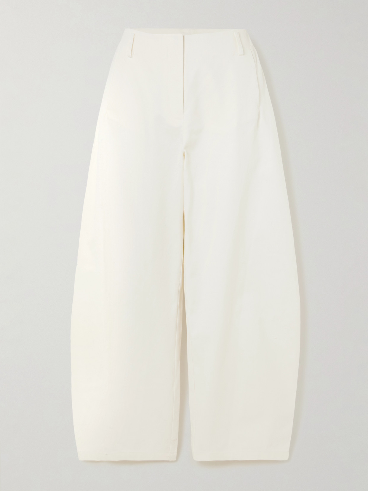 Esse Studios Meki Cocoon High-rise Barrel-leg Jeans In Ecru